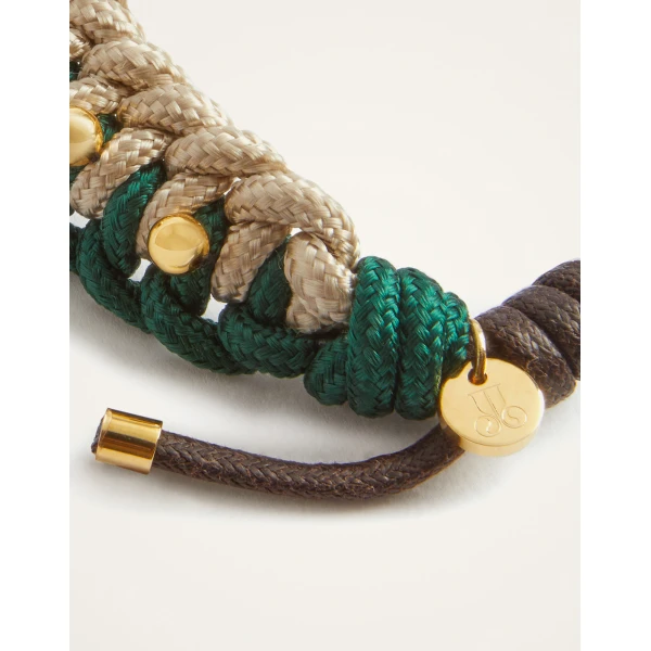 La DoubleJ Better Together Bracelet in Bicolor Emerald & Ivory | Bracelets | Coveti