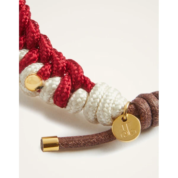 La DoubleJ Better Together Bracelet in Bicolor Red & Ivory | Bracelets | Coveti