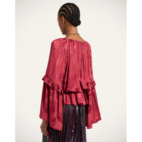 La DoubleJ Boho Blouse in Brick Red | Blouse | Coveti