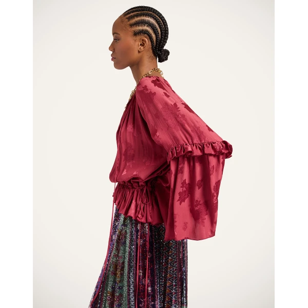 La DoubleJ Boho Blouse in Brick Red | Blouse | Coveti