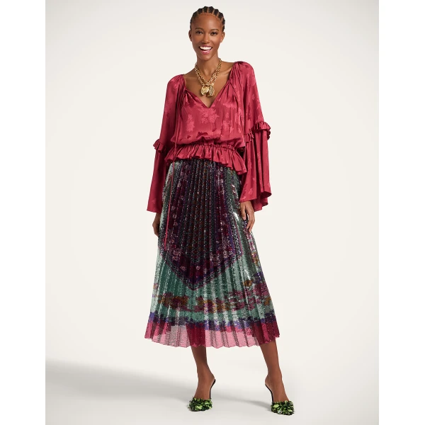 La DoubleJ Boho Blouse in Brick Red | Blouse | Coveti