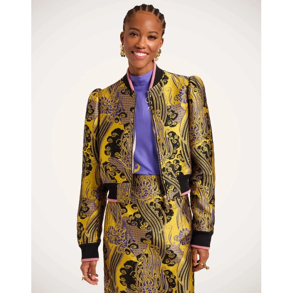 La DoubleJ Bon Bon Bomber in Atlantis Yellow | Jackets | Coveti