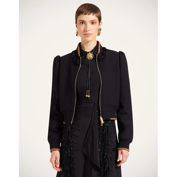 La DoubleJ Bon Bon Bomber in Black Jacket, view 2
