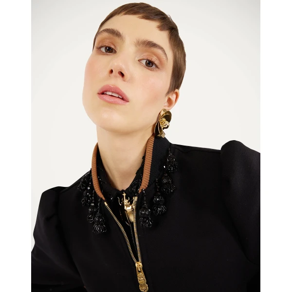 La DoubleJ Bon Bon Bomber in Black Jacket, view 5