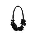 La DoubleJ Bonanza Choker in Black Cotton Crochet at Coveti