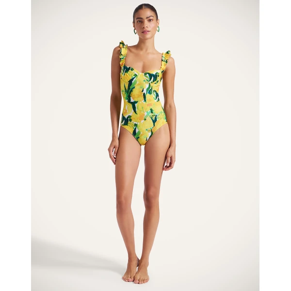 La DoubleJ Boop Swimsuit in Zesty Yellow | Swimsuits | Coveti