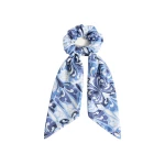 La DoubleJ Bow Scrunchie in Cocoon Blue at Coveti