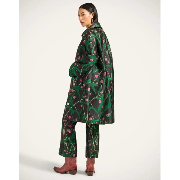 La DoubleJ Boxy Coat in Bamboo Black, view 3