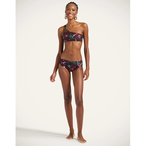 La DoubleJ Boy Brief in Zooflora Mini Burgundy | Bikini | Coveti