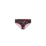 La DoubleJ Boy Brief in Zooflora Mini Burgundy | Bikini | Coveti