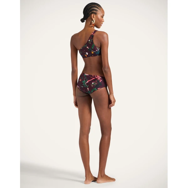La DoubleJ Boy Brief in Zooflora Mini Burgundy | Bikini | Coveti