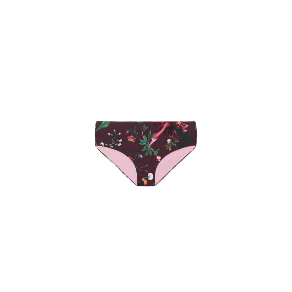 La DoubleJ Boy Brief in Zooflora Mini Burgundy | Bikini | Coveti