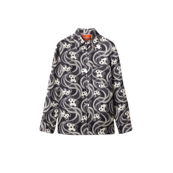 La DoubleJ Boy Shirt in Aperol Black & White