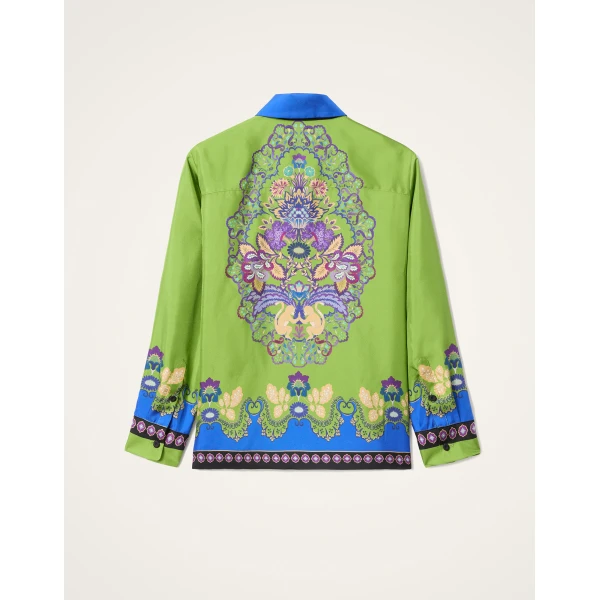 La DoubleJ Boy Shirt in Cornucopia Green, view 6