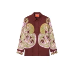 La DoubleJ Boy Shirt in Kells Swirl Burgundy at Coveti