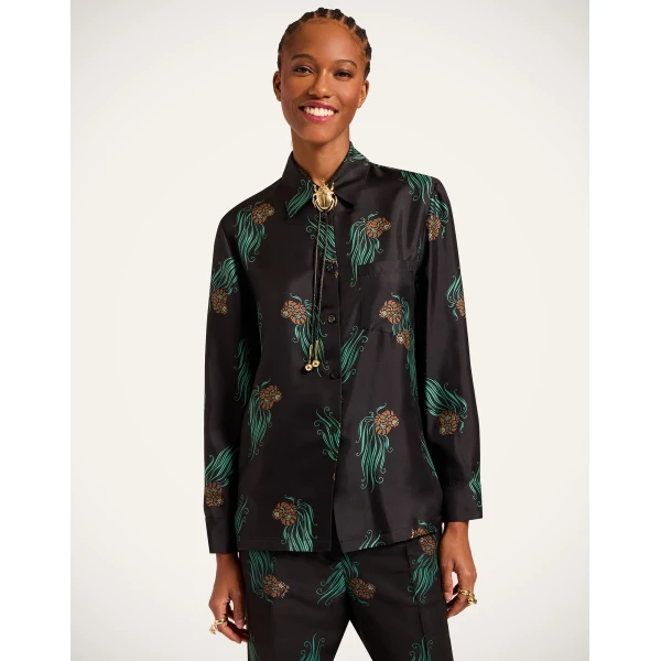 La DoubleJ Boy Shirt in Lemuria Black, view 4