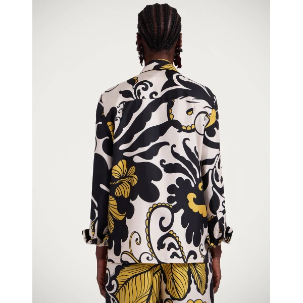 La DoubleJ Boy Shirt in Marea Black & White, view 3