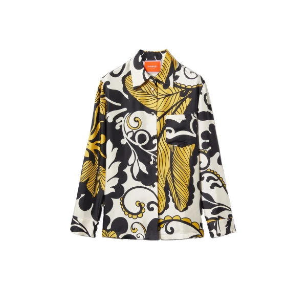 Boy Shirt in Marea Black & White