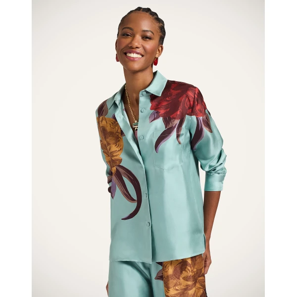 La DoubleJ Boy Shirt in Peony Light Blue | Shirts | Coveti
