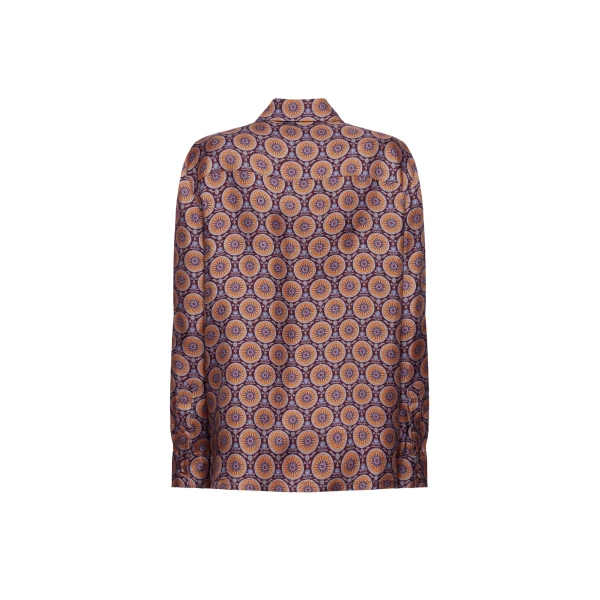 La DoubleJ Boy Shirt in Sovereign Mini Purple, view 6