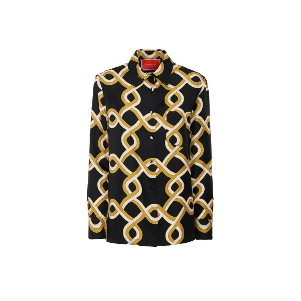 La DoubleJ Boy Shirt in Tackle Black