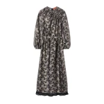 La DoubleJ Brigid Dress in Sun Black at Coveti