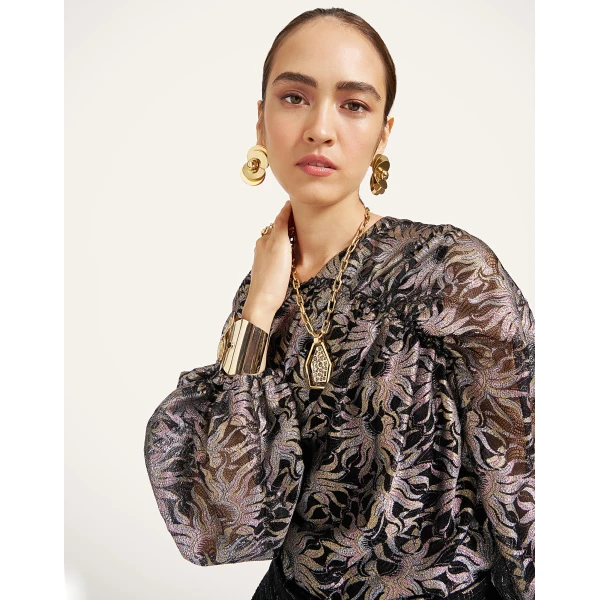 La DoubleJ Brigid Top in Sun Black at Coveti