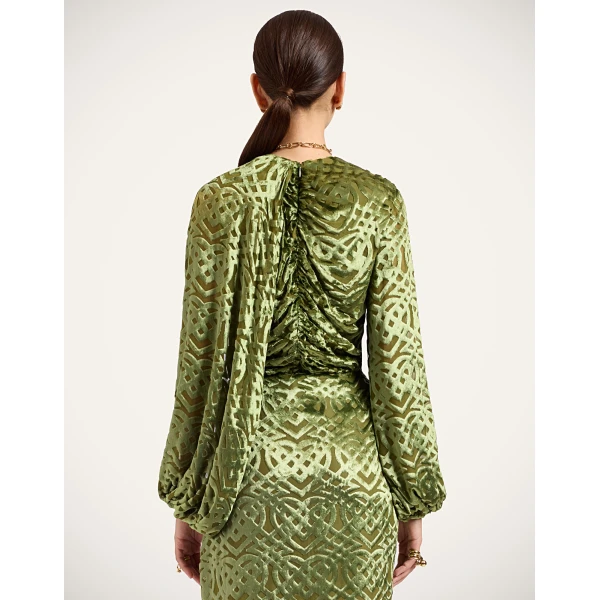 La DoubleJ Brigid Top in Verona Green, view 3