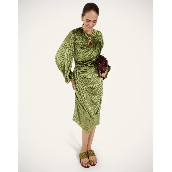 La DoubleJ Brigid Top in Verona Green, view 5