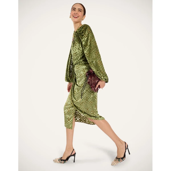 La DoubleJ Brigid Top in Verona Green, view 6