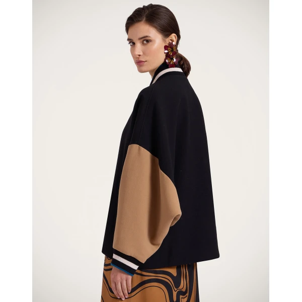 La DoubleJ Brooklyn Bomber in Black Jacket, view 2