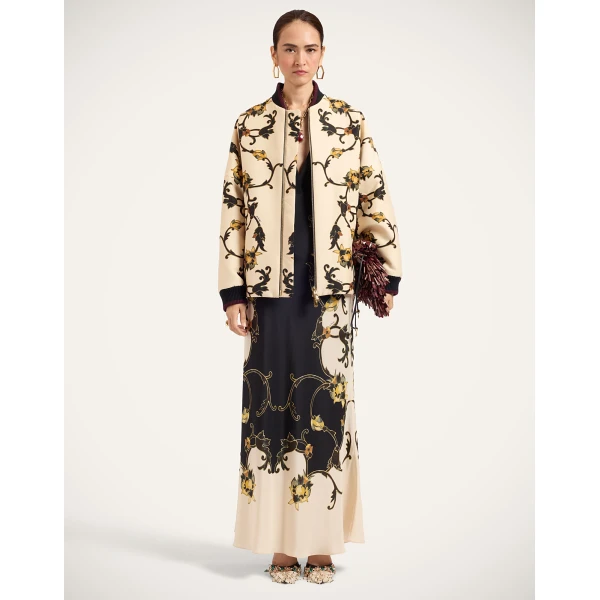 La DoubleJ Brooklyn Bomber in Buttercup White Jacket, view 2