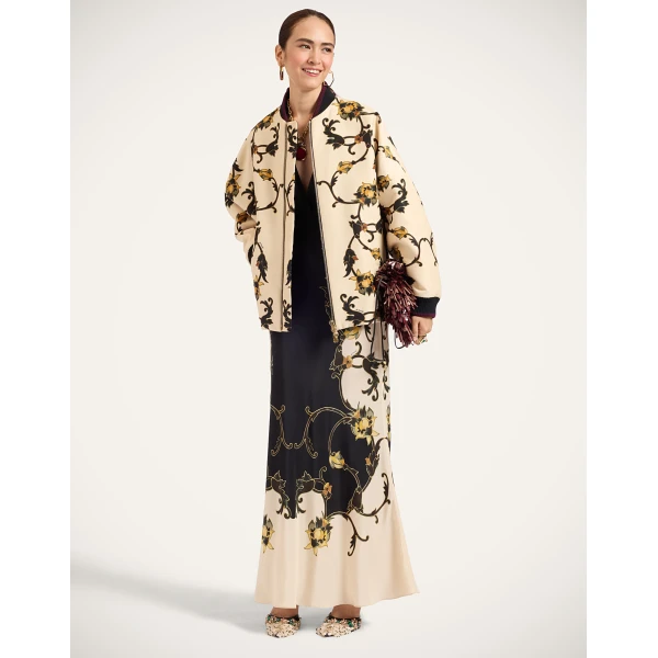 La DoubleJ Brooklyn Bomber in Buttercup White Jacket, view 6