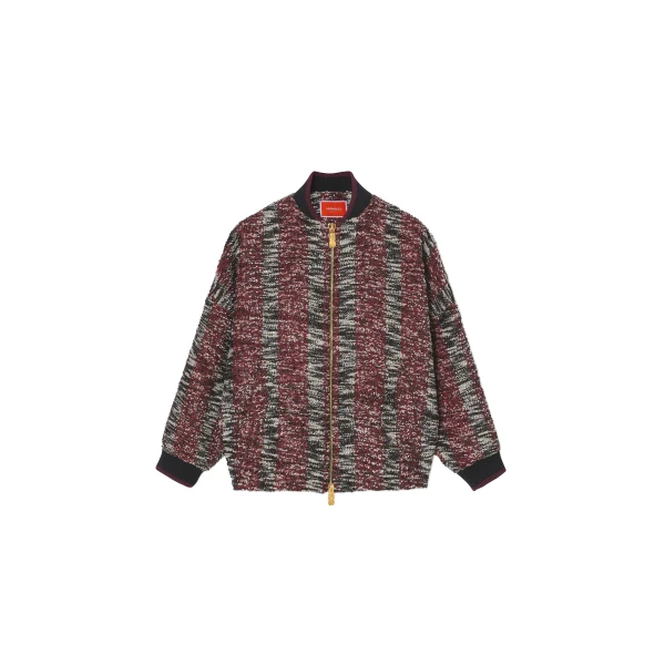 La DoubleJ Brooklyn Bomber in Multicolor Red & Black Jacket