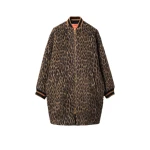 La DoubleJ Brooklyn Coat in Cheetah Coating Light Beige