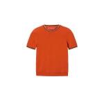 La DoubleJ Busy-bee Tee in Orange Knit