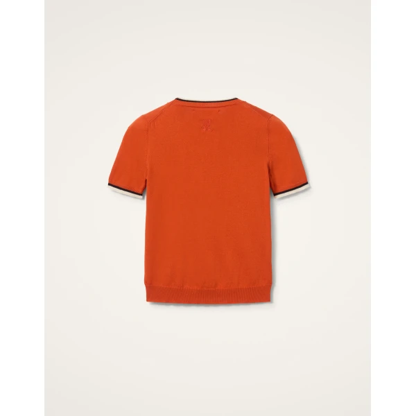 La DoubleJ Busy-bee Tee in Orange Knit, view 6