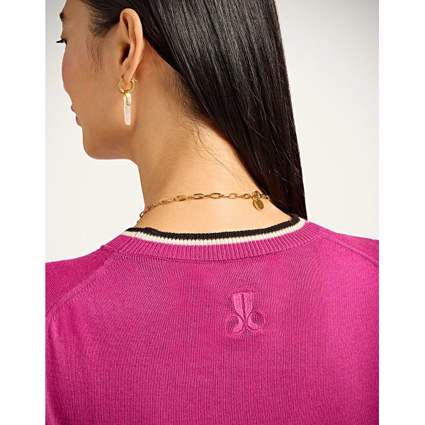 La DoubleJ Busy-bee Tee in Pink | Knitwear | Coveti
