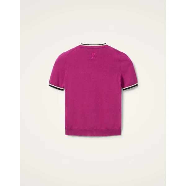 La DoubleJ Busy-bee Tee in Pink | Knitwear | Coveti