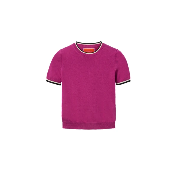 La DoubleJ Busy-bee Tee in Pink | Knitwear | Coveti