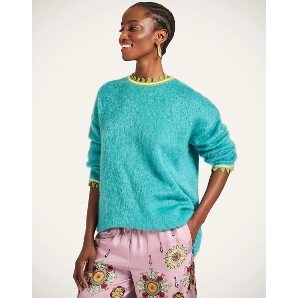 La DoubleJ Camden Jumper in Turquoise | Sweaters | Coveti