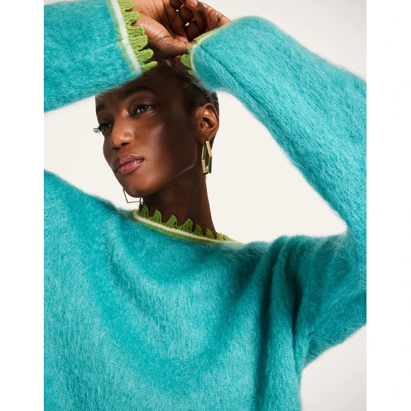 La DoubleJ Camden Jumper in Turquoise | Sweaters | Coveti