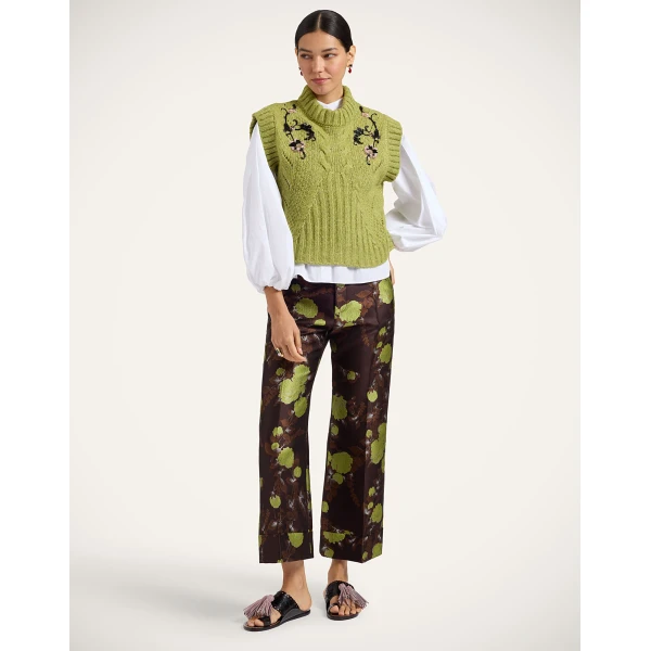 La DoubleJ Cameo Vest in Light Green, view 4