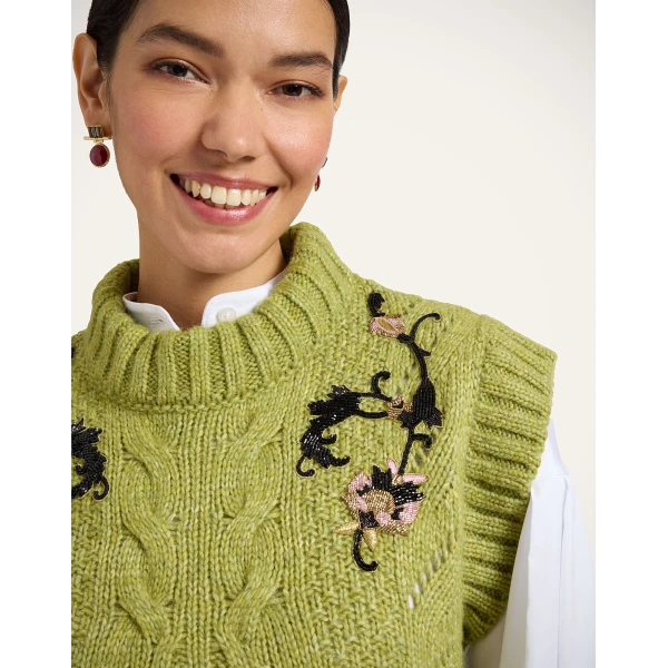 La DoubleJ Cameo Vest in Light Green, view 5