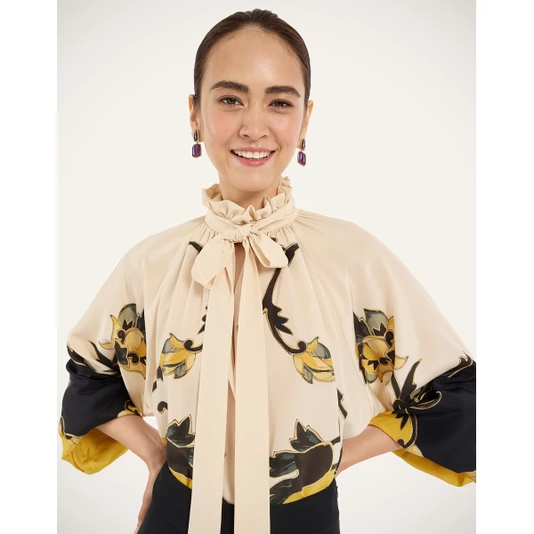 La DoubleJ Cerere Blouse in Buttercup Gold, view 6