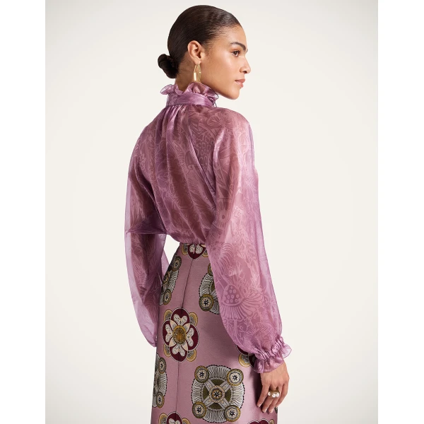 La DoubleJ Cerere Blouse in Dusty Pink | Blouse | Coveti