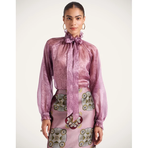 La DoubleJ Cerere Blouse in Dusty Pink | Blouse | Coveti
