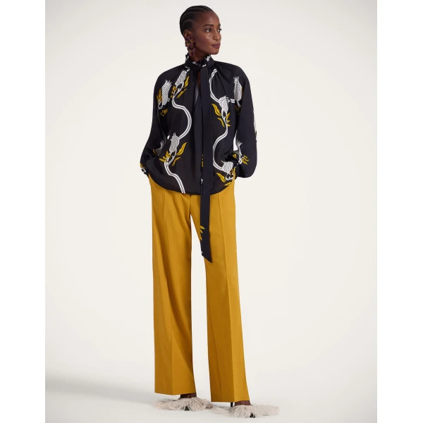La DoubleJ Cerere Blouse in Melograno Black & White, view 4