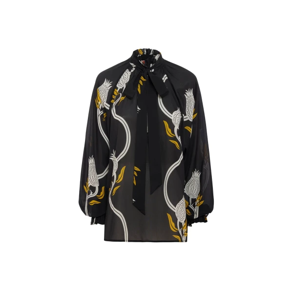 Cerere Blouse in Melograno Black & White