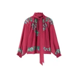 La DoubleJ Cerere Blouse in Regalia Red | Blouse | Coveti